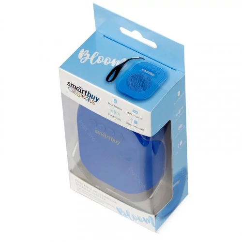 Портативная акустическая система Smartbuy BLOOM синяя (SBS-150) 