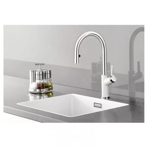 Кухонный смеситель BLANCO CARENA-S Vario (521368) хром-белый 