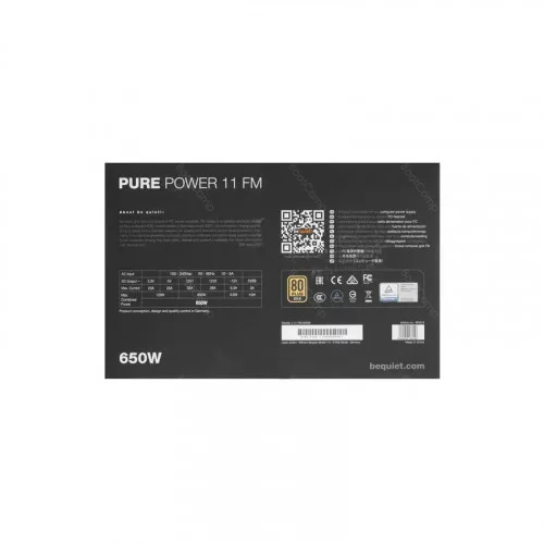 Блок питания be quiet! 650W PURE POWER 11 FM BN318 