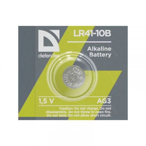 Батарейка алкалиновая Defender LR41-10B AG3 56302 