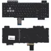 Клавиатура для ноутбука Asus Gaming FX504 черная с белой подсветкой 