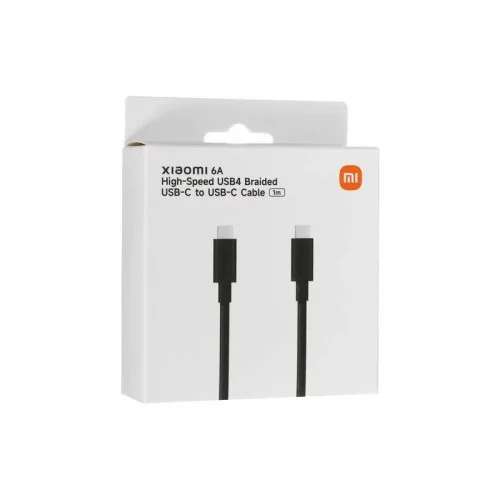 Кабель Xiaomi USB-C - USB-C 1 метр черный (BHR087BGL) 