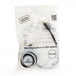 Переходник miniDisplayport - VGA GEMBIRD (AB-mDPM-VGAF-02), 0.2 метра                                                                                                                                                                                     