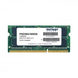 Оперативная память DDR3 SODIMM 8Gb 1600MHz Patriot 1.5V PSD38G16002S                                                                                                                                                                                      