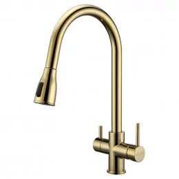 Кухонный смеситель PAULMARK LANGE-G La214212-G золото                                                                                                                                                                                                     