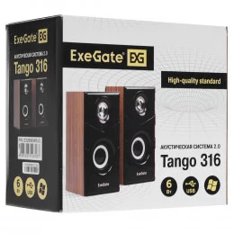 Колонки ExeGate Tango 316 коричневый                                                                                                                                                                                                                      