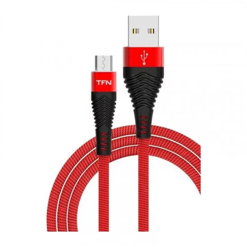 Кабель TFN FORZA micro-USB - USB 1 метр черный-красный (TFN-CFZMICUSB1MRD) 
