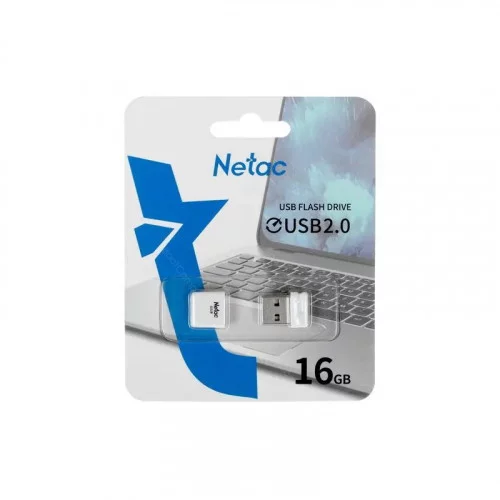 Память USB2.0 Flash Drive 16Gb Netac U116 WHITE [NT03U116N-016G-20WH] 