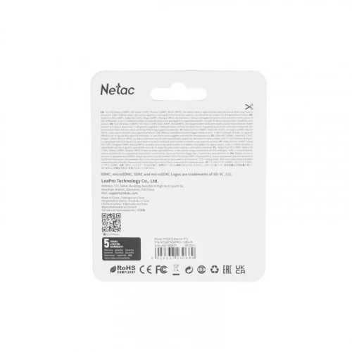 Память micro Secure Digital Card 128Gb Netac NT02P500PRO-128G-R 