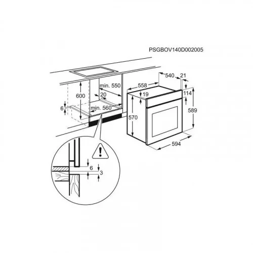 Духовой шкаф электрический Electrolux OEF 5E50Z 
