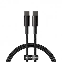 Кабель Baseus CATWJ-01 100W Type-C - Type-C 1 м черный                                                                                                                                                                                                    