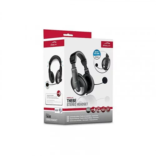 Наушники с микрофоном SPEED-LINK THEBE black SL-8743-BK 