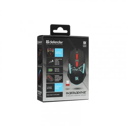 Беспроводная игровая мышь Defender Horrodine GM-237 черный 