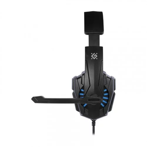 Наушники с микрофоном Defender Warhead G-390 чёрный+синий 