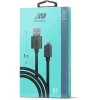 Кабель Borasco Lightning - USB 1 метр чёрный (21971) 