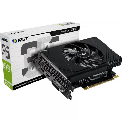 Видеокарта Palit GeForce RTX3050 StormX 6GB NE63050018JE-1070F 