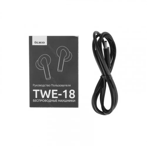 Гарнитура OLMIO TWE-18 True Wireless graphite 