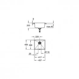 Кухонная мойка GROHE K700U 50-C (31653AP0)                                                                                                                                                                                                                
