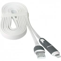Кабель USB Defender USB10-03BP белый                                                                                                                                                                                                                      