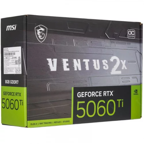 Видеокарта MSI GeForce RTX 5060 Ti VENTUS 2X PLUS OC (RTX 5060 Ti 8G VENTUS 2X OC PLUS) 