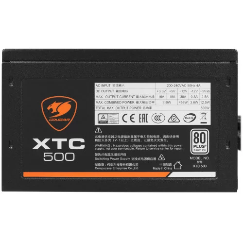 Блок питания Cougar XTC500 [31XC050.0001P] черный 