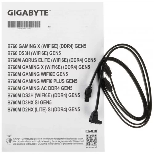 Материнская плата GIGABYTE B760M GAMING X DDR4 GEN5 