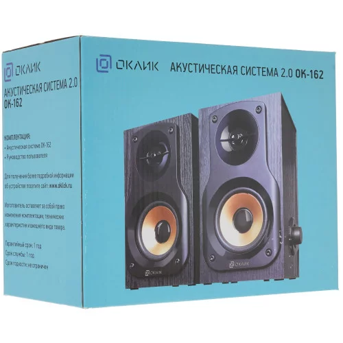 Колонки Oklick OK-162 черный 