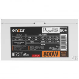 Блок питания GiNZZU PC800 [PC800белый] белый                                                                                                                                                                                                              