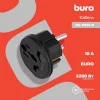 Переходник ЕВРОВИЛКА Buro BU-PA01-B 10А 