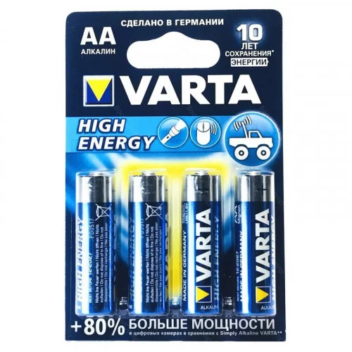 Батарейка VARTA 4906 HIGH ENERGY AA BL4 