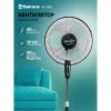 Вентилятор напольный Sakura SA-11BR чёрный/мятный 
