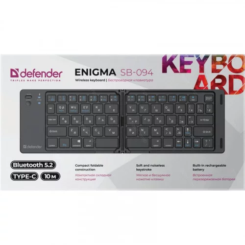Клавиатура беспроводная Defender Enigma SB-094 черный 