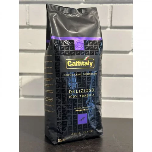 Кофе натуральный в зернах Caffitaly DELIZIOSO 1кг (100% ARABICA) 
