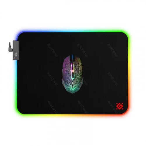 Коврик игровой Defender XXL Light подсветка 450*400*4 мм 