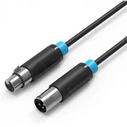 Кабель аудио Vention BBFBI (XLR M - XLR F) 3 м черный                                                                                                                                                                                                     
