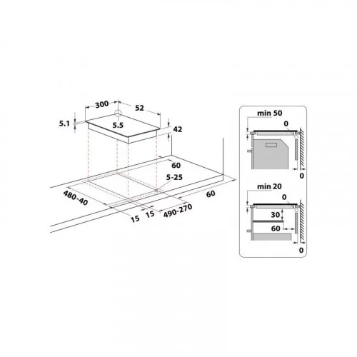 Поверхность электрическая Whirlpool WRD 6030 B 