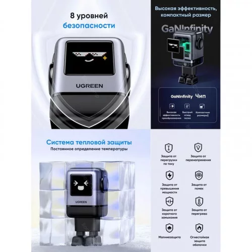 Сетевое зарядное устройство UGREEN UNO X688 (45515B) 