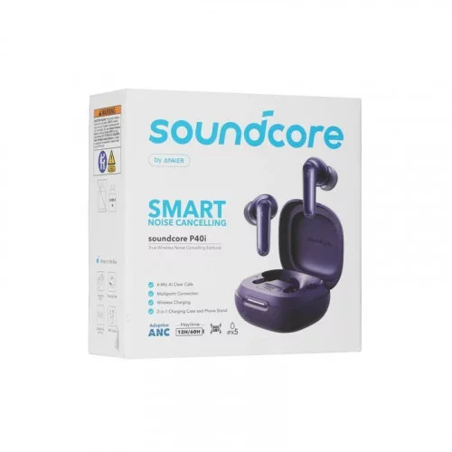 Беспроводные наушники с микрофоном Anker Soundcore P40i синий 