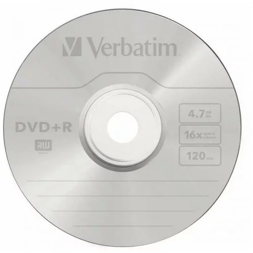 Оптический диск DVD+R 4.7Gb Verbatim 16X Cake Box (50) AZO MATT SILVER (43550) 