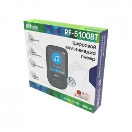 Плеер MP3 RITMIX RF-5100BT 8Gb Black                                                                                                                                                                                                                      