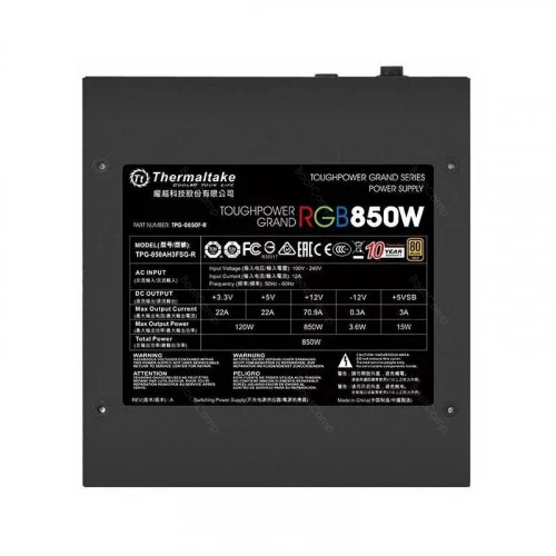 Блок питания Thermaltake ATX 850W ToughPower Grand RGB 