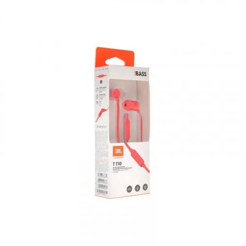 Наушники с микрофоном JBL T110 Red 