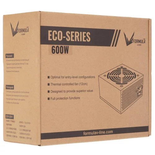 Блок питания Formula ECO-600W серый 