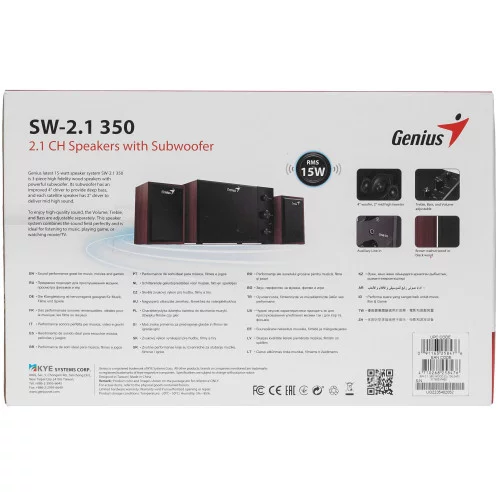 Колонки Genius SW-2.1 350 коричневый 