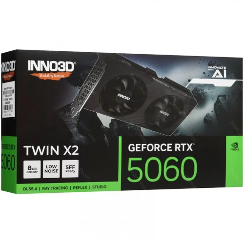 Видеокарта Inno3D GeForce RTX 5060 TWIN X2 (N50602-08D7-195071N) 