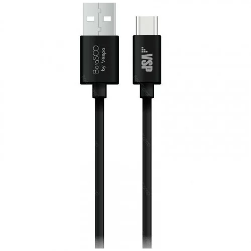 Кабель Borasco Lightning - USB Type C 1 метр черный 