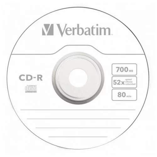 Оптический диск CD-R 700Mb Verbatim 52X Cake Box (100) EXTRA PROTECTION (43411) 
