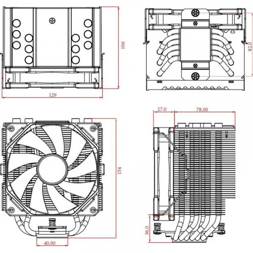 Кулер для процессора ID-Cooling SE-226-XT 