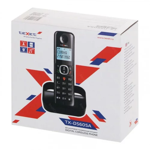 Телефон teXet TX-D5605A (черный) 
