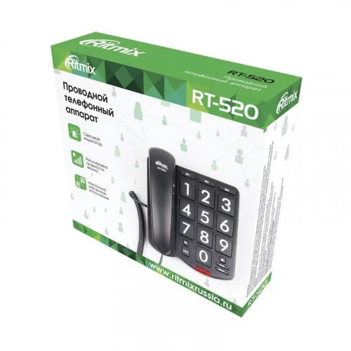 Телефон Ritmix RT-520 black 